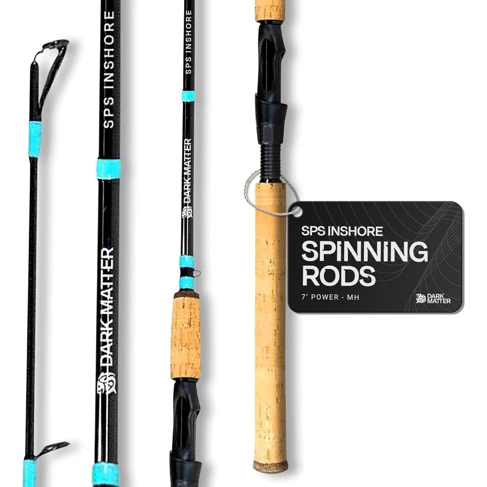 Fishing Rods - SPS Inshore Spinning Rods for Fishing, Heavy Duty Inshore Fishing Rods for Saltwater Rod and Sea Fishing Rod - C