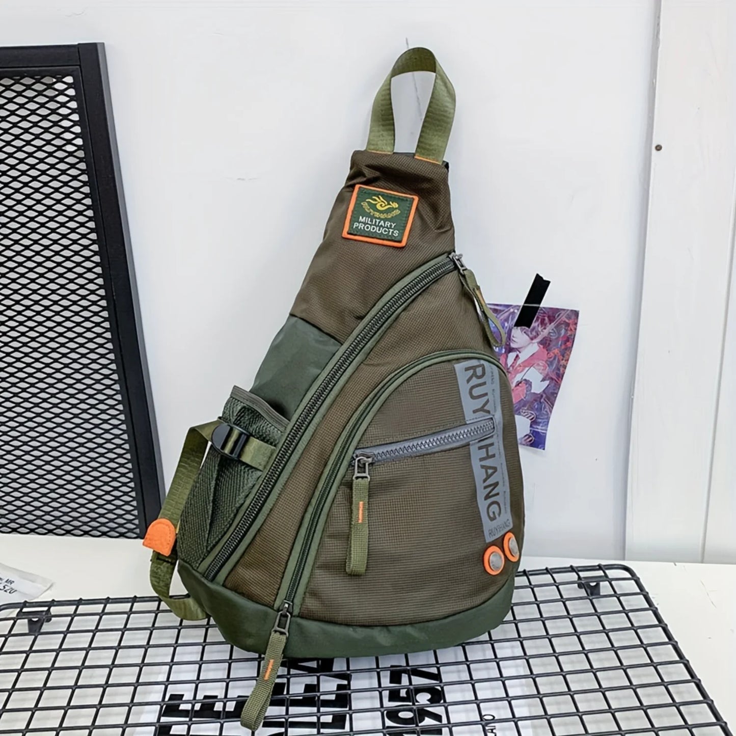 Men's Outdoor Sports Chest Bag with Large Capacity for Travel and Fishing