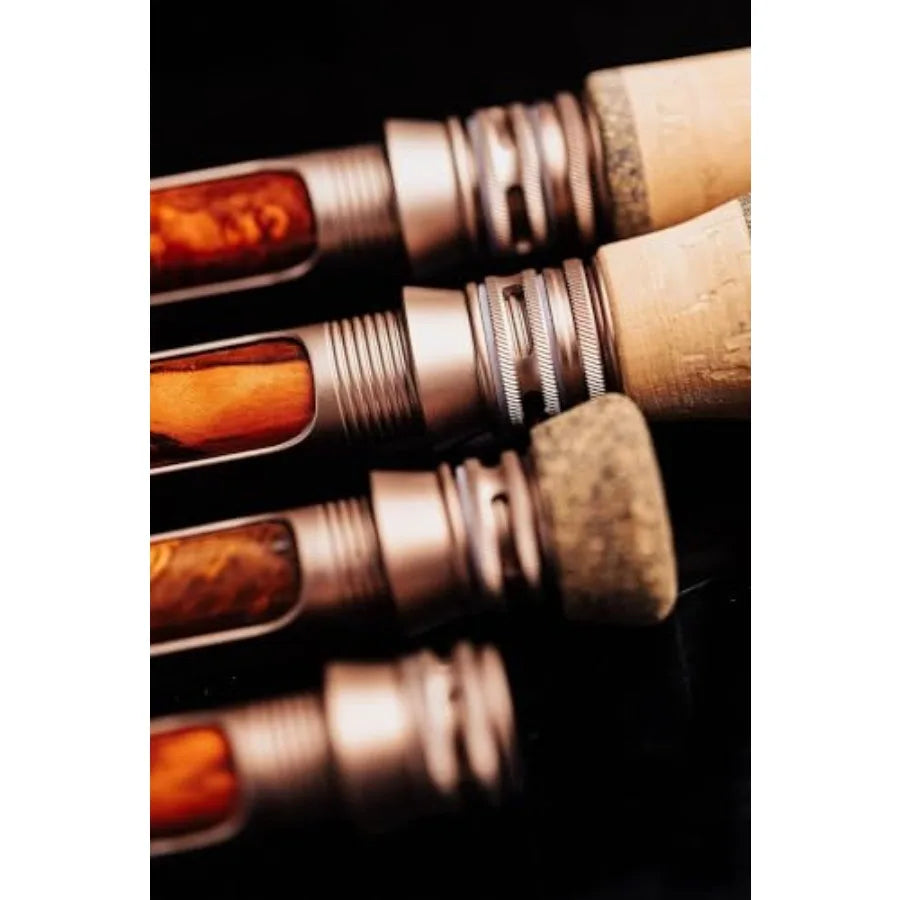 Moonshine Rod Co. Fly Fishing Rod with Carrying Case and Extra Rod Tip Section SlowMediumFast Action