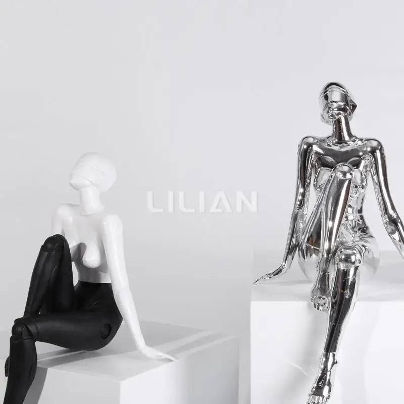 Mechanical Goddess Decoration Simple Modern Abstract Figure Sculpture Living Room Soft Decorations Artwork Fashion Play