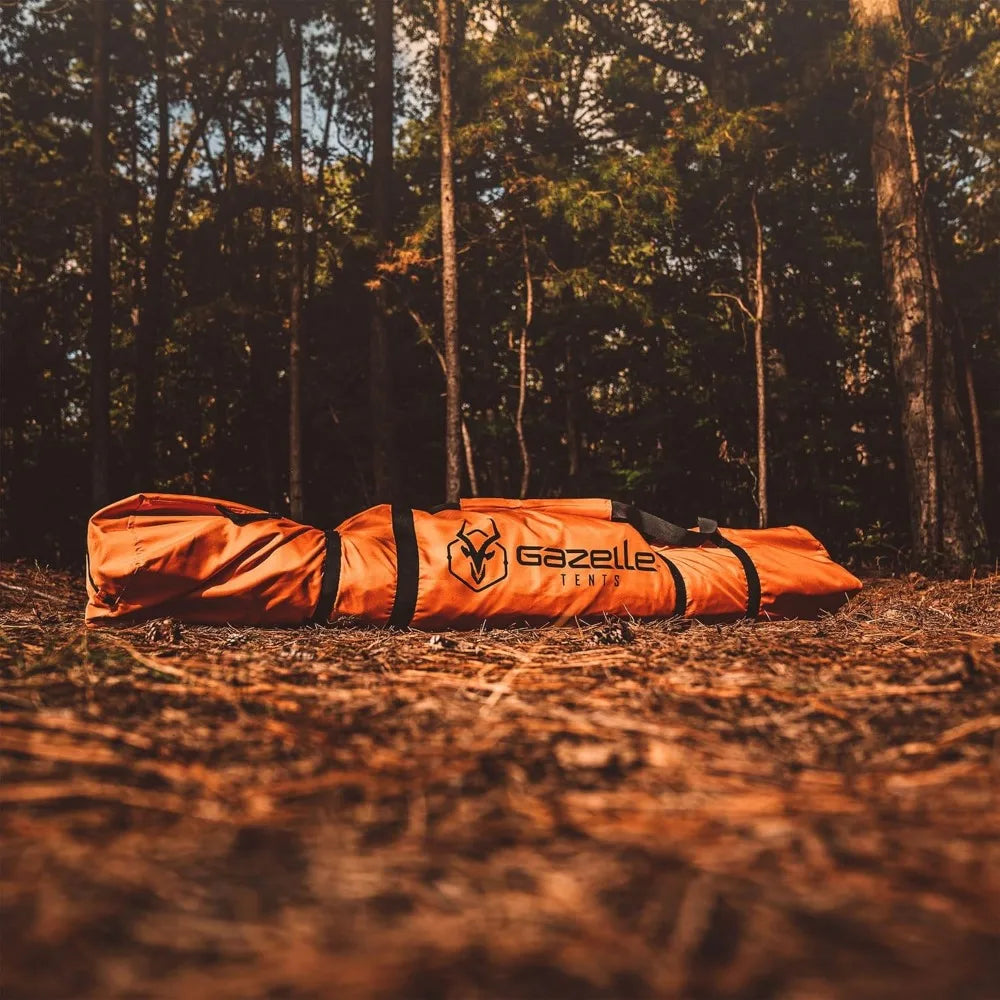 Waterproof Gazelle T4 4-Person Portable Polyester Camping Tent with Removable Floor, Mesh Screens, and Rainfly