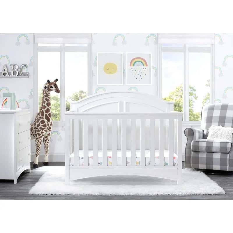 6-in-1 Convertible Crib - Greenguard Gold Certified, Bianca White