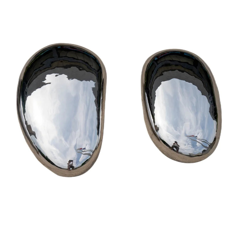 Park Landscape Stainless Steel pebble Mirror Sculpture, Large Sculptur, Outdoor Furnishing, Sculpture, Manufacturers, Make