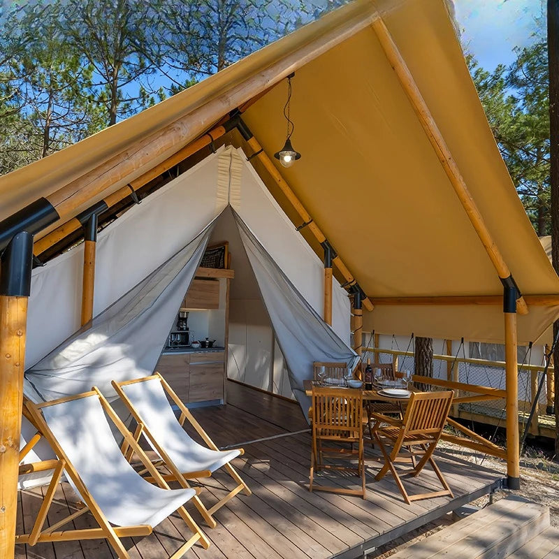 Outdoor Resort Farm Camp Light Luxury Tent, Scenic Accommodation Homestay Wild Luxury Cabin Hotel Tent