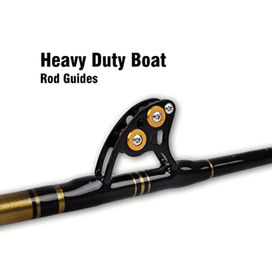 Bent Butt Fishing Rod 2Piece Saltwater Offshore Trolling Rod Big Game Roller Rod Conventional Boat Fishing Pole