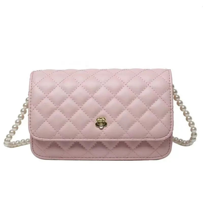 pearl Woc fortune Totes bag fashion casual Bags style original sheepskin craft inner compartment size 20cm*13cm BC5-1