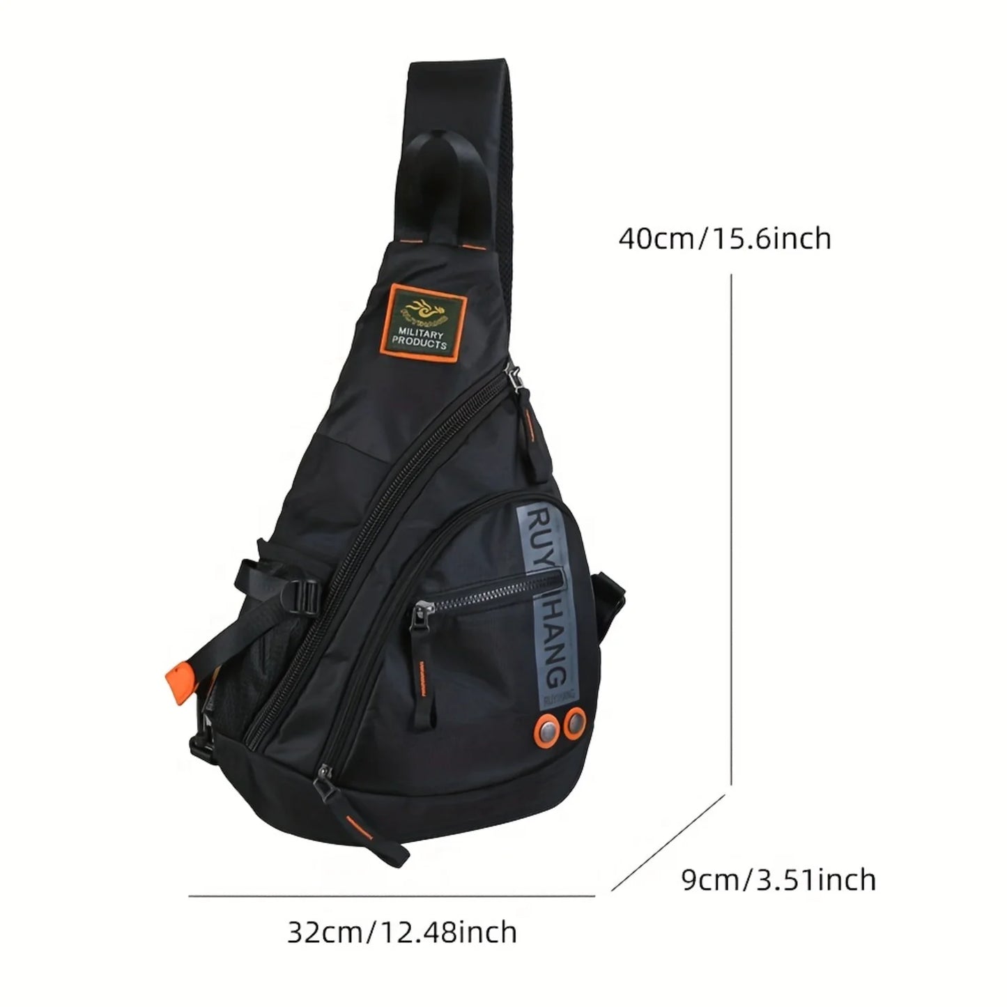 Men's Outdoor Sports Chest Bag with Large Capacity for Travel and Fishing