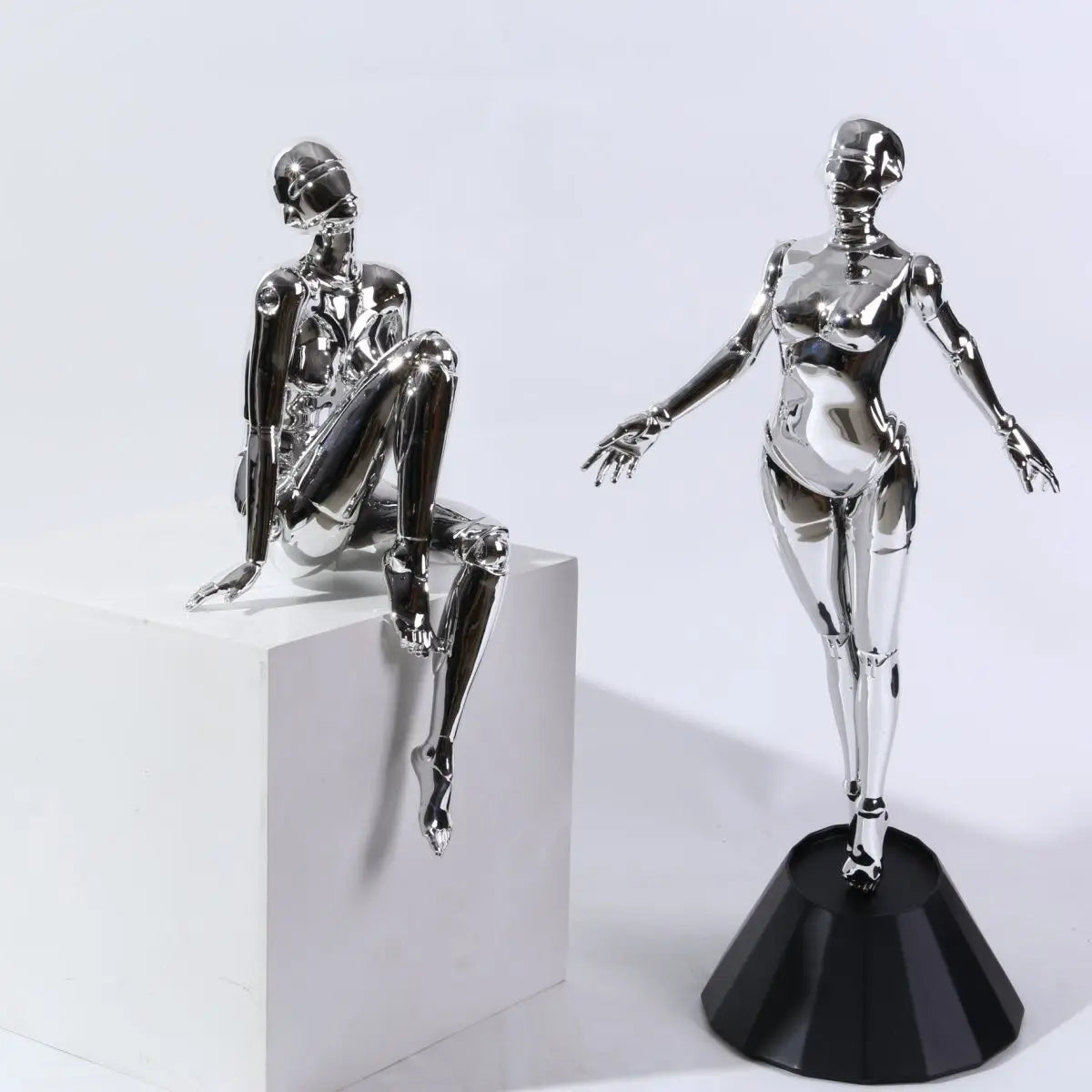 Mechanical Goddess Decoration Simple Modern Abstract Figure Sculpture Living Room Soft Decorations Artwork Fashion Play