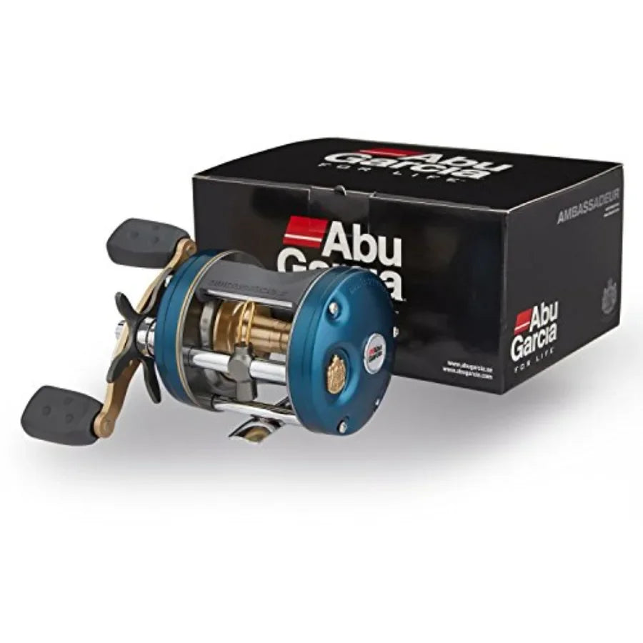 Ambassadeur C4 Baitcast Round Fishing Reel for HeavyDuty Angling Applications with Precision Casting and Smooth Drag System for