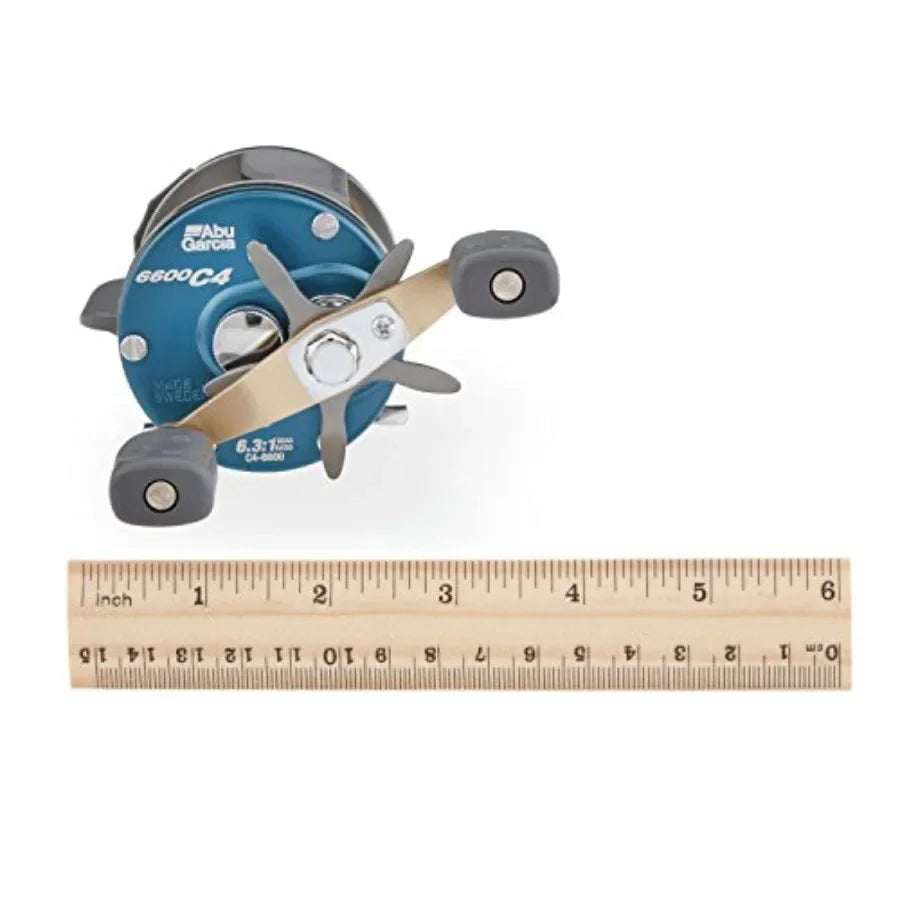 Ambassadeur C4 Baitcast Round Fishing Reel for HeavyDuty Angling Applications with Precision Casting and Smooth Drag System for