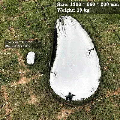 Park Landscape Stainless Steel pebble Mirror Sculpture, Large Sculptur, Outdoor Furnishing, Sculpture, Manufacturers, Make