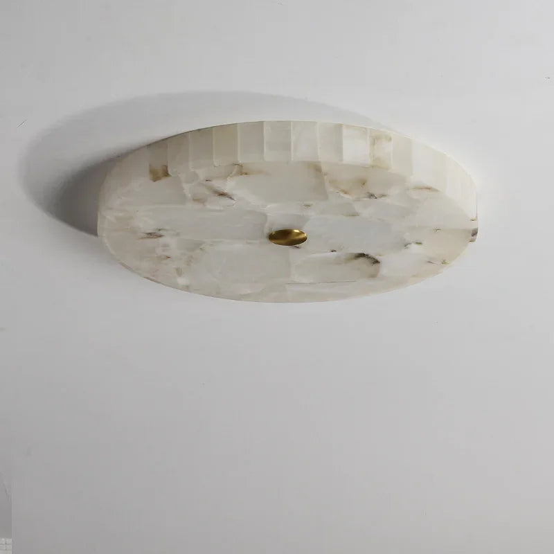 Led Lights Modern 2025 Marble Ceiling Chandelier Home Decor Ceiling Lamp White Marble New Designer Lustre for Living Room