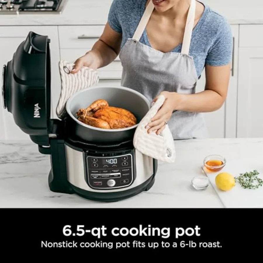 Ninja Foodi 10 in 1 6.5 Quart Pro Pressure Cooker Air Fryer Multicooker with Precise Heating Technology for Ideal Cooking Resul