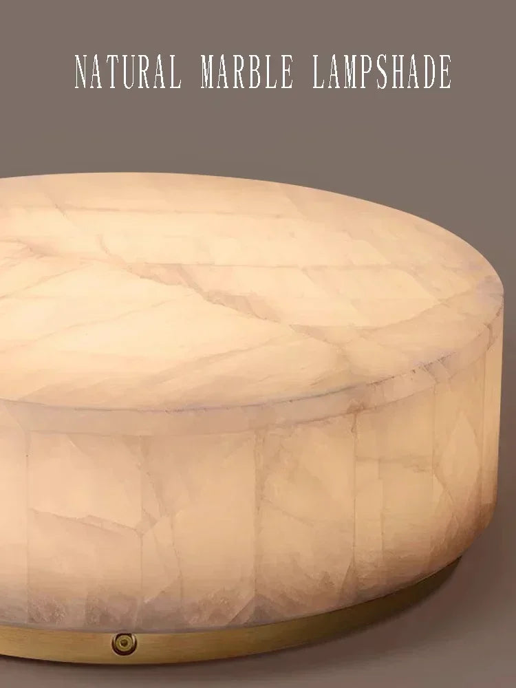 Luxury Modern Natural Marble Ceiling Lamp Led Home Decor Bedroom Ceiling Light Marble Living Room Hallway Light
