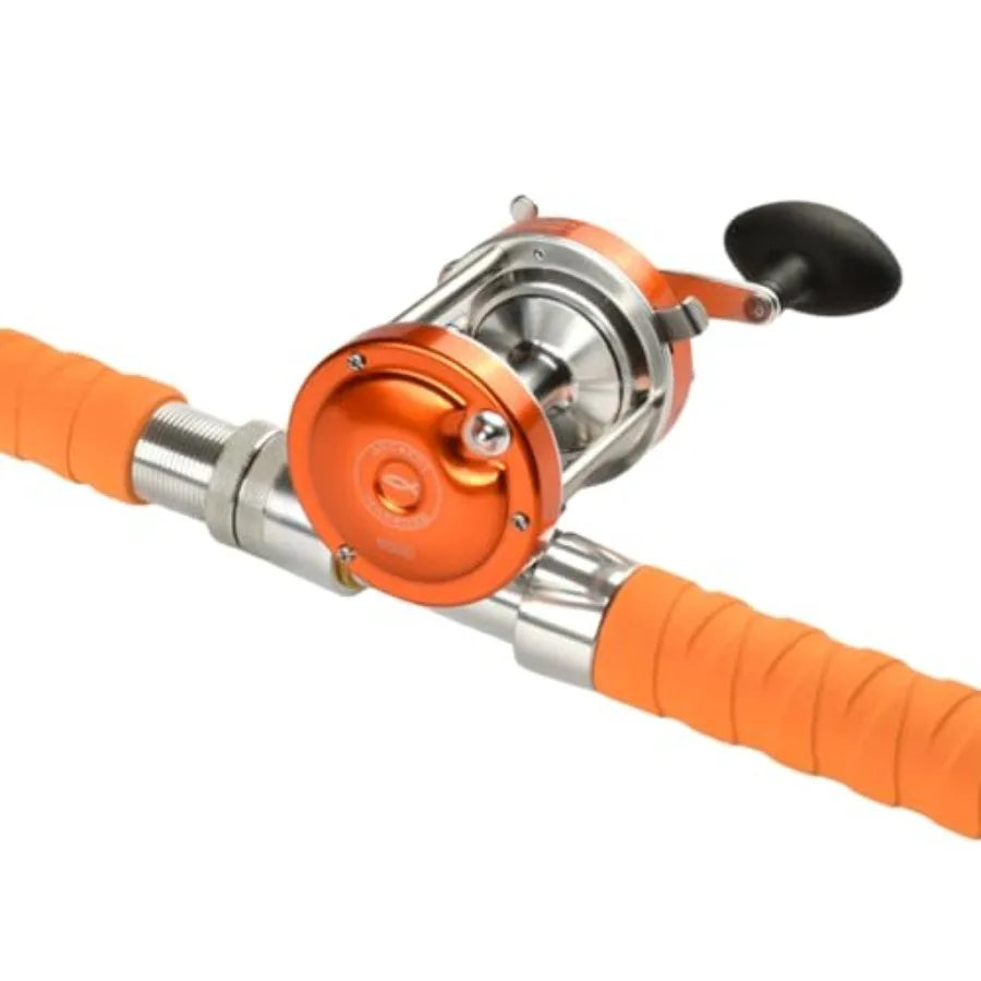 Medium Heavy Catfish Fishing Rod and Reel Combo with Advanced Noise Cancellation Technology for Deep Water and Heavy Line Appli