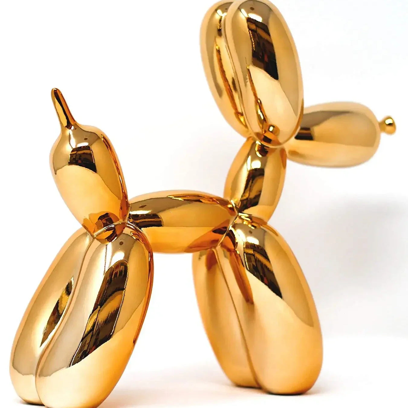 2 pcs/set 30cm Pattern Design Limited Edition Balloon Dog with Color Box, Plating Statue, Modern Art Sculpture, Home Decoration