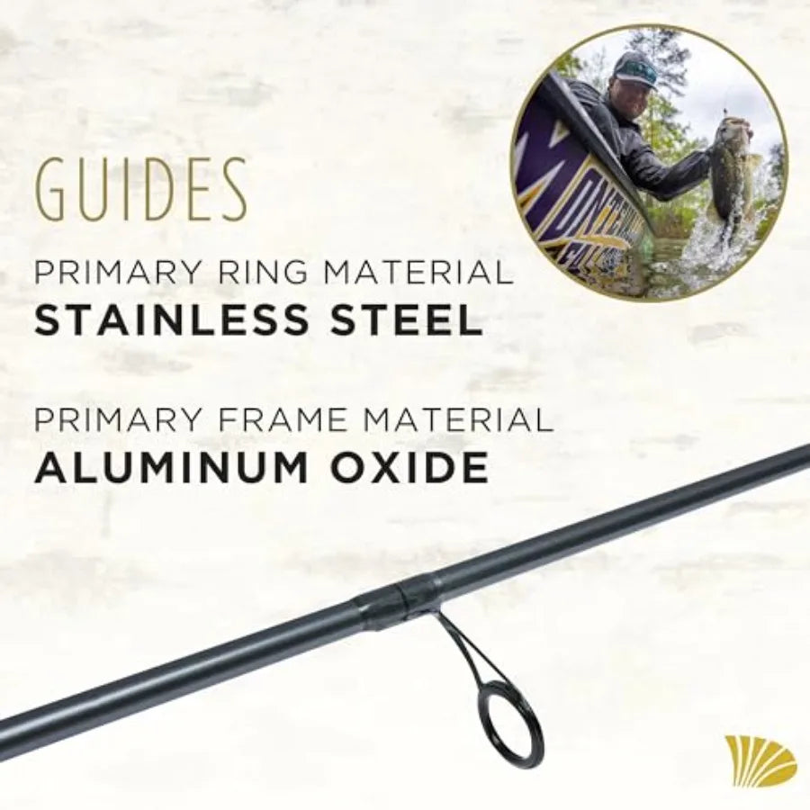 Black Bass Spinning Rod RIS for Precision Fishing in Freshwater Lakes and Rivers Premium Quality Construction wi