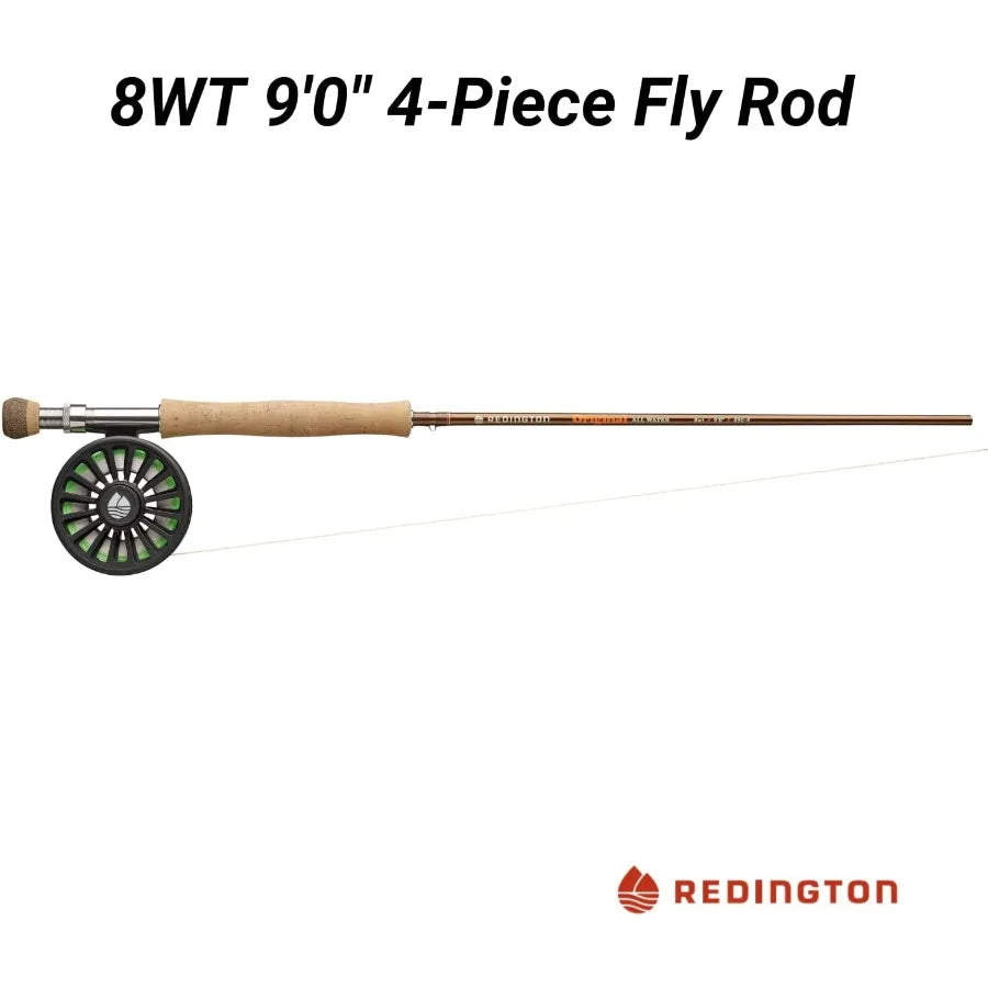 Original Fly Fishing Rod and Reel Combo Kit 9 4Piece Medium Action Rod Crosswater Reel Rio Fly Line Leader and Travel Case Fres