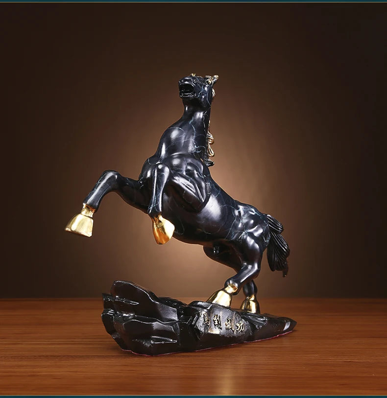 Home store Company SHOP Decor Handmade COPPER bring wealth money GOOD LUCK Success horse Sculpture decor ART Statue