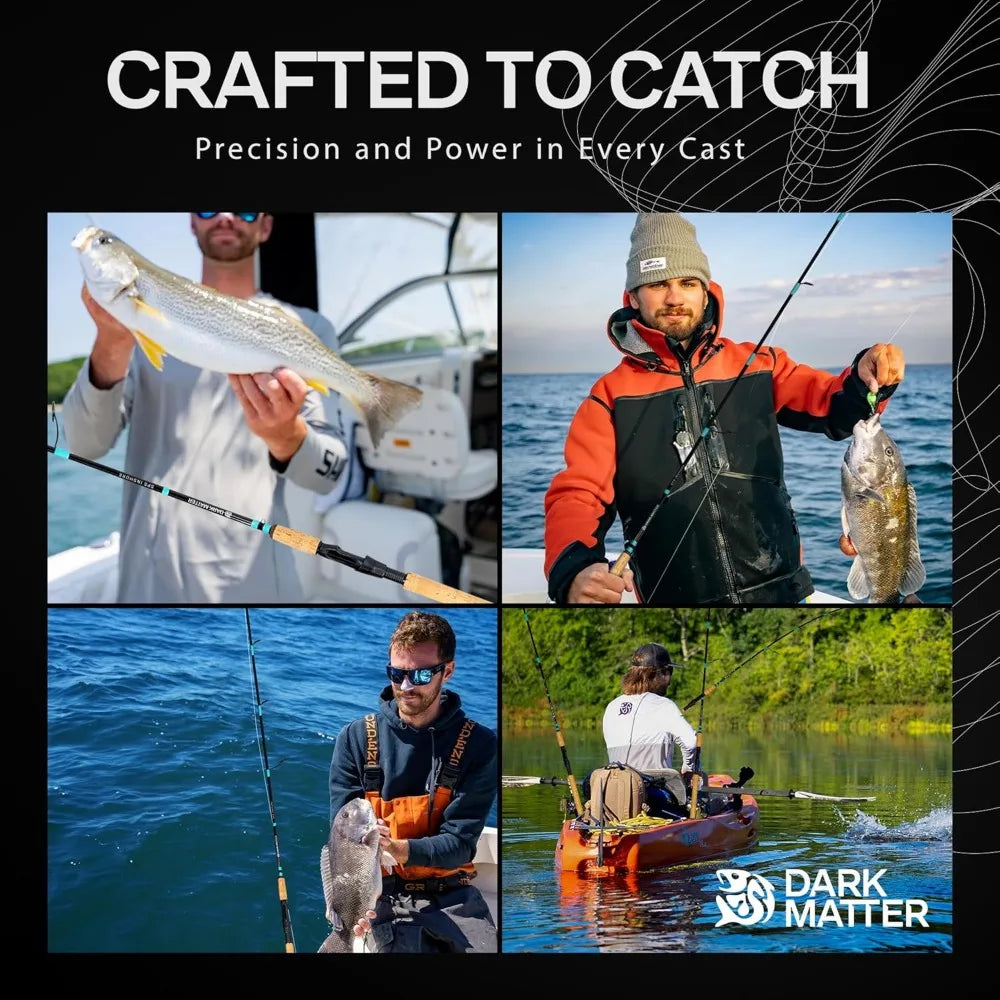 Fishing Rods - SPS Inshore Spinning Rods for Fishing, Heavy Duty Inshore Fishing Rods for Saltwater Rod and Sea Fishing Rod - C