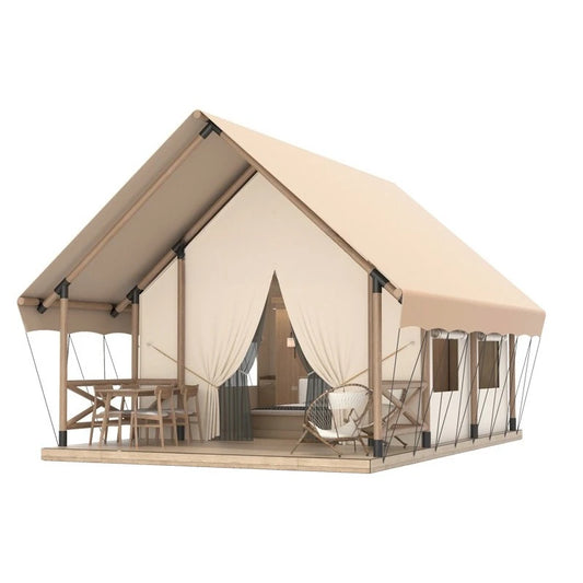 Outdoor Resort Farm Camp Light Luxury Tent, Scenic Accommodation Homestay Wild Luxury Cabin Hotel Tent