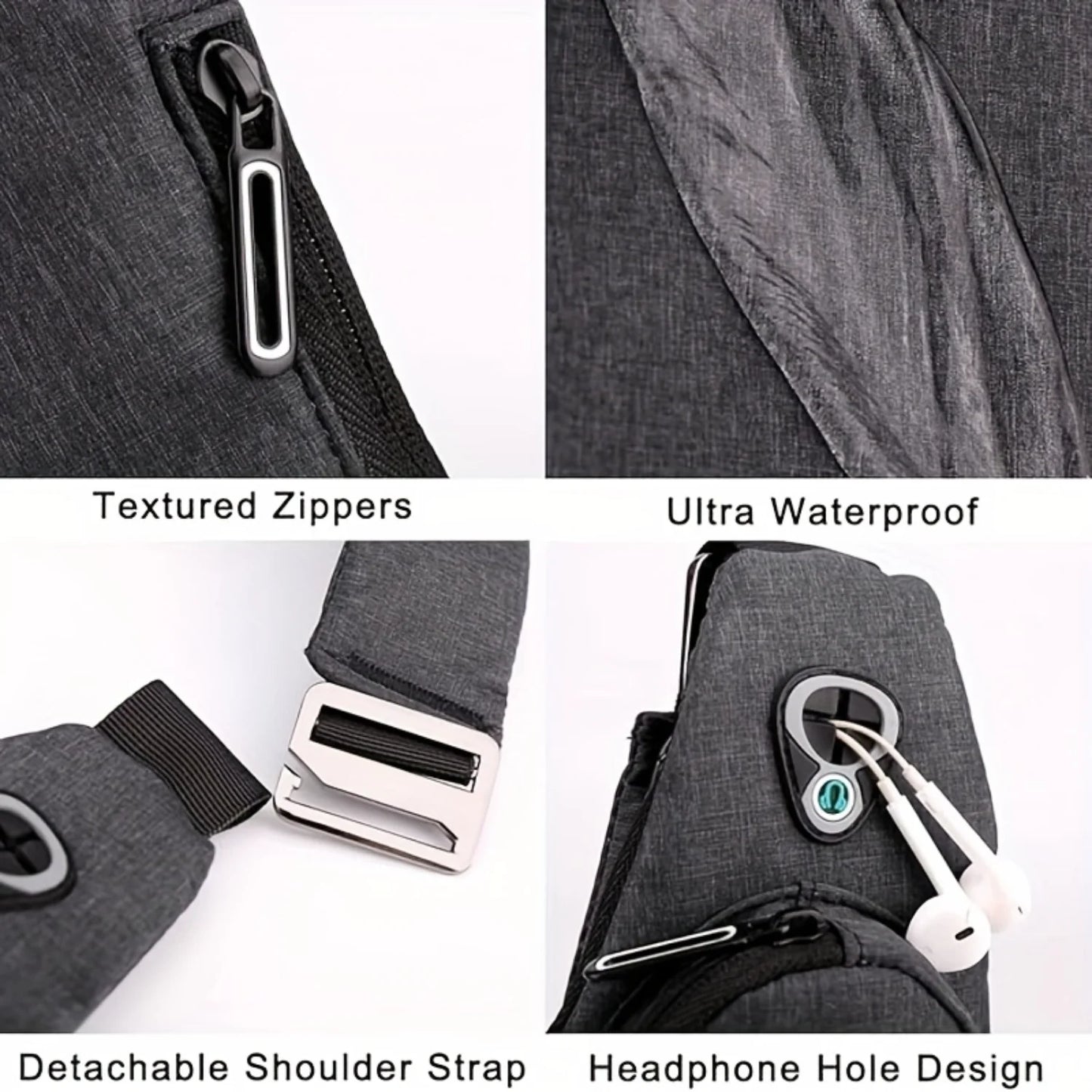 Outdoor Hiking Men's Sling Bag - Travel Anti-theft Waterproof Shoulder Crossbody Chest Bag